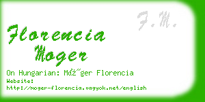florencia moger business card